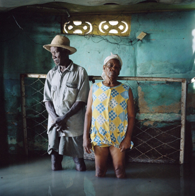 Gideon Mendel Christa and Salomon Raymond Fils, Decade Village, Haiti